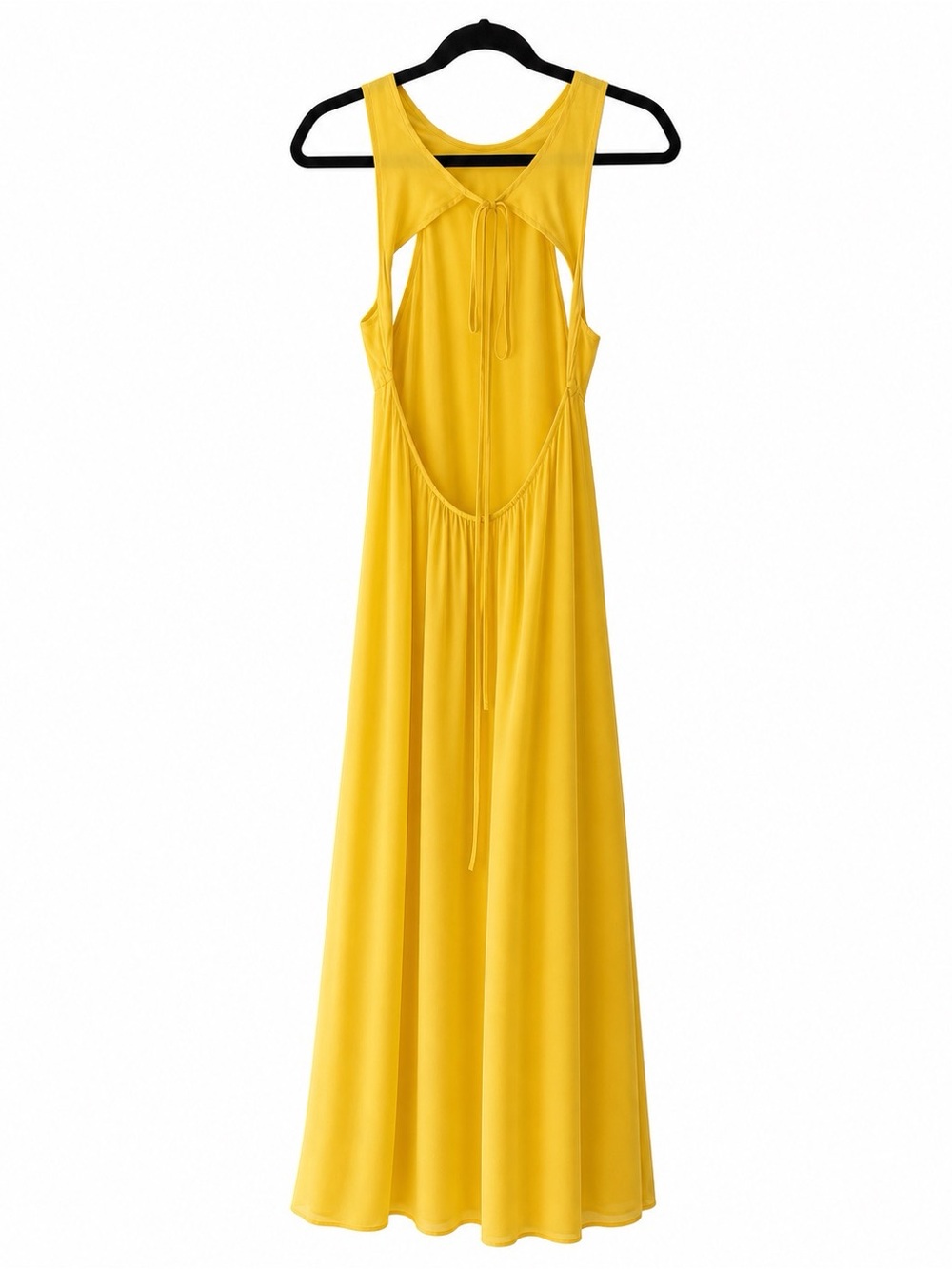 All Saints Bright Yellow Racerback Maxi Dress - Picture 2 of 2
